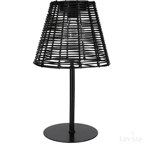 JENS Living Solar Tafellamp Liv Zwart