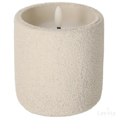 JENS Living Frosted LED Kaars Off-White