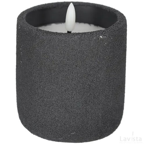 JENS Living Frosted LED Kaars Antraciet