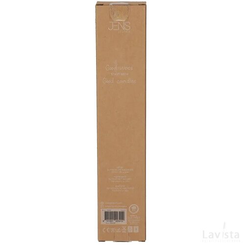 JENS Living LED Dinerkaars Ribbel Wit/Taupe