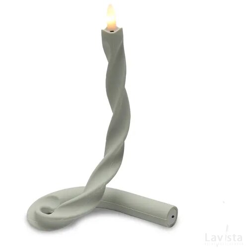 JENS Living Flexibele LED Kaars Steengrijs