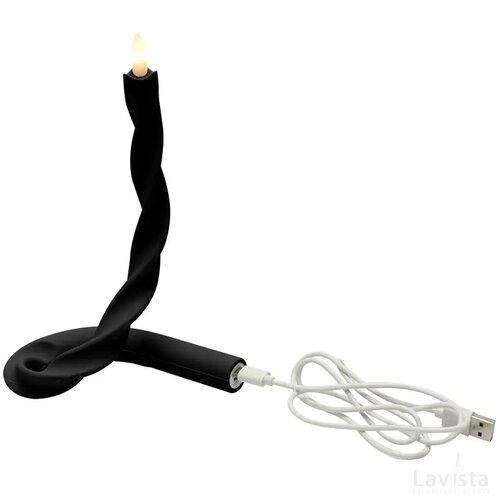JENS Living Flexibele LED Kaars Zwart