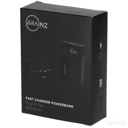 BRAINZ Fast Charger Powerbank Container