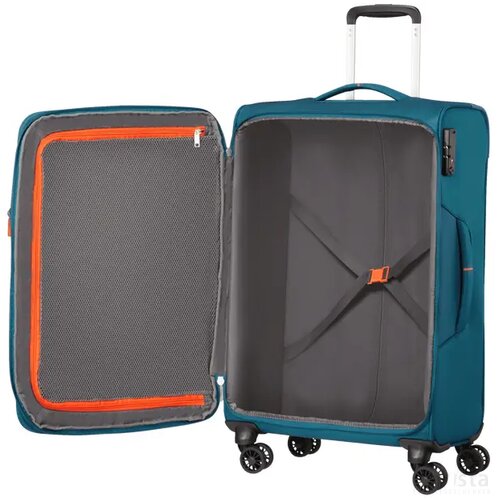 American Tourister Crosstrack Spinner 67 EXP. Navy/Orange