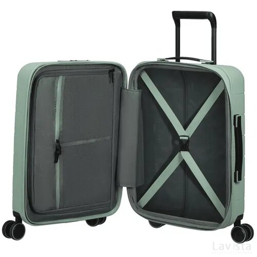 American Tourister Novastream Spinner 55 EXP. SMART Nomad Green