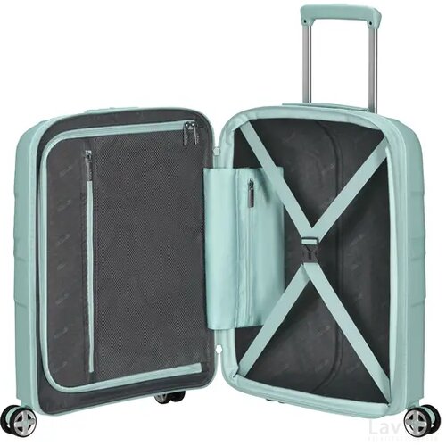 American Tourister StarVibe Spinner 55 EXP. Metallic Surf Blue