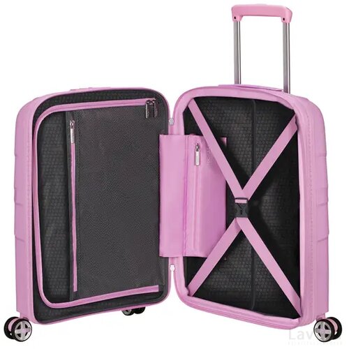 American Tourister StarVibe Spinner 55 EXP. Metallic Pastel Lavender