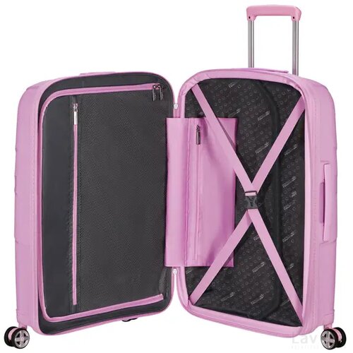 American Tourister StarVibe Spinner 67 EXP. Metallic Pastel Lavender