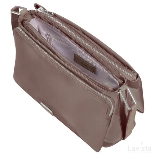 Samsonite Be-Her Horizontal Shoulder Bag M 3 Compartments Antique Pink