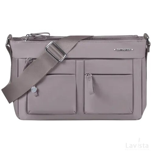 Samsonite Move 4.0 Horizontal Shoulder Bag + Flap Light Taupe