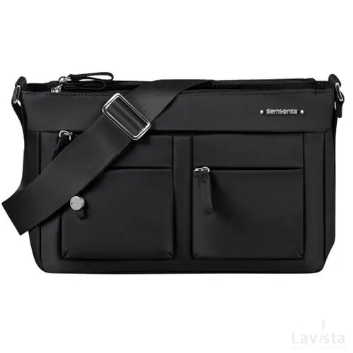 Samsonite Move 4.0 Horizontal Shoulder Bag + Flap Black