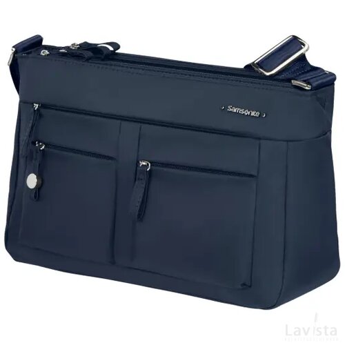 Samsonite Move 4.0 Horizontal Shoulder Bag + Flap Dark Blue