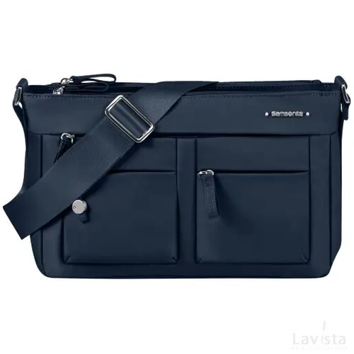 Samsonite Move 4.0 Horizontal Shoulder Bag + Flap Dark Blue