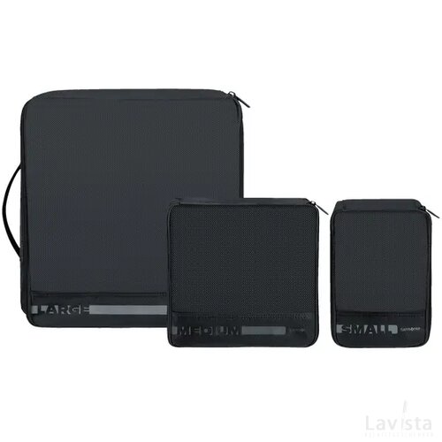 Samsonite Pack-Sized Set of 3 Packing Cubes Black