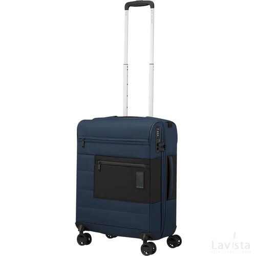Samsonite Vaycay Spinner 55 EXP. Double Frame Navy Blue