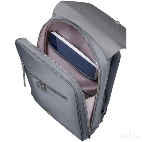 Samsonite Zalia 3.0 Backpack W/Flap 14.1" Silver Grey