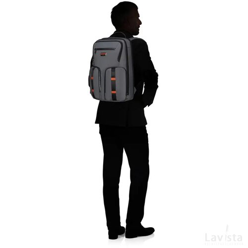 Samsonite Urban-Eye Backpack 15.6" 2 Pockets Grey/Cognac