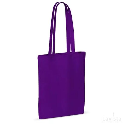 Schoudertas katoen OEKO-TEX® 140g/m² 38x42cm paars