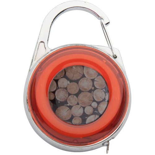 Rolmaat met karabijnhaak Rood