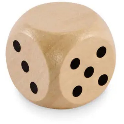 Schima houten dobbelsteen 3cm Dadin hout