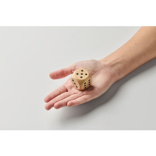 Schima houten dobbelsteen 3cm Dadin hout
