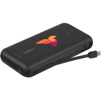 Belkin Boostcharge Powerbank 20K Integrated Cable Blauw