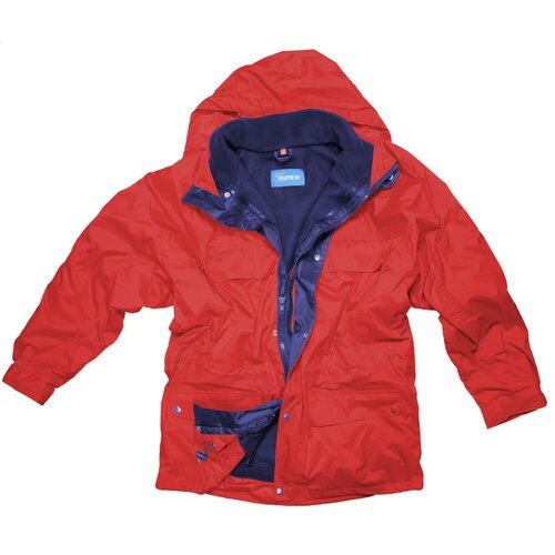 Aspen Nordic 3 In 1 Windjack En Fleecetrui Rood
