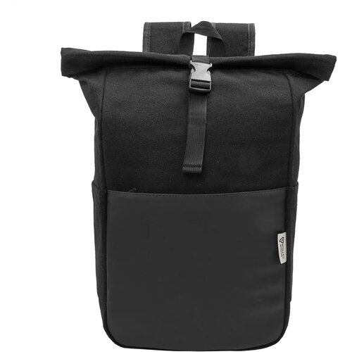 Blakkan Back Gerecyclede Canvas Rugzak Zwart