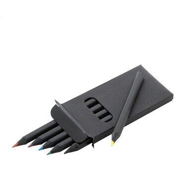 Blatty 6 Potlood Set Zwart