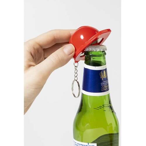 Bobby Pop Rabs Flesopener Sleutelhanger Rood