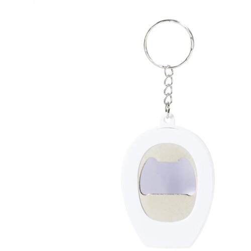 Bobby Pop Rabs Flesopener Sleutelhanger Wit