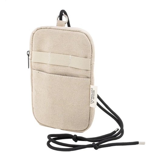 Canvafon Gerecycled Canvas Crossbody Mobiele Tas Natuurlijk