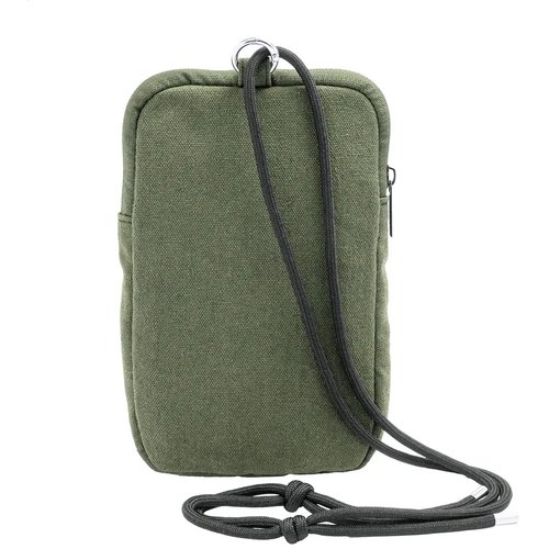 Canvafon Gerecycled Canvas Crossbody Mobiele Tas Groen