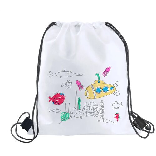 Carle Kleurbare Trektouw Tas Wit