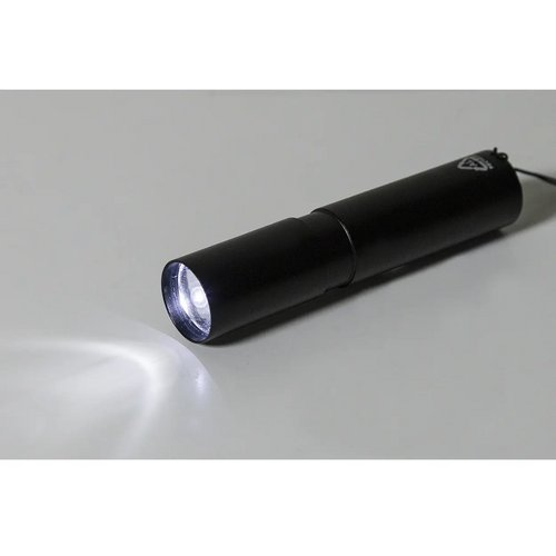 Chargelight Tone Oplaadbare Zaklamp Van Gerecycled Aluminium Zwart