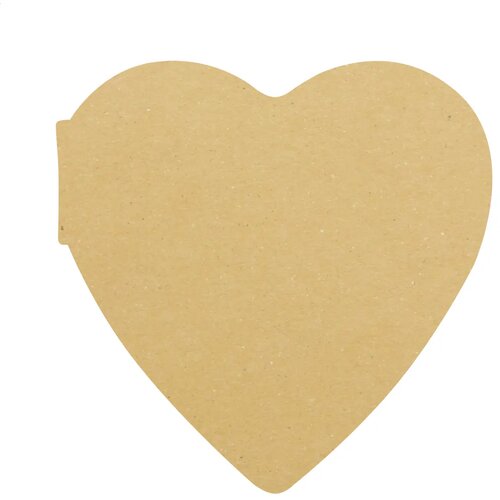 Creastick Heart Eco Custom Made Zelfklevende Blaadjes Natuurlijk
