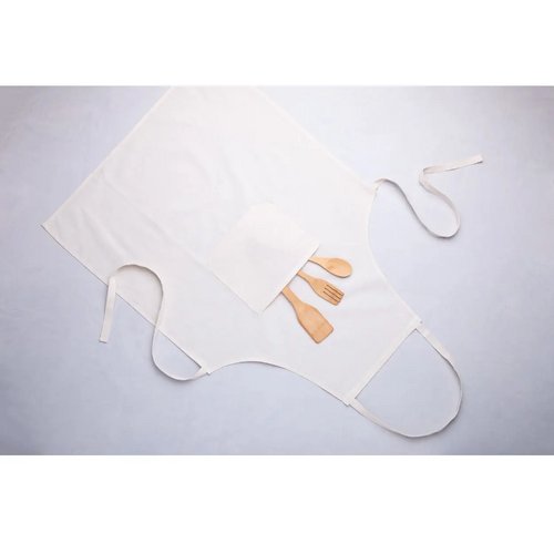 Crudo Katoenen Schort Beige