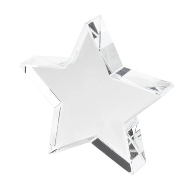 Crystar Trofee Ster Transparant
