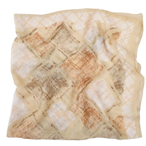 Detty Dames Sjaal, 90X90, Bruin Bruin