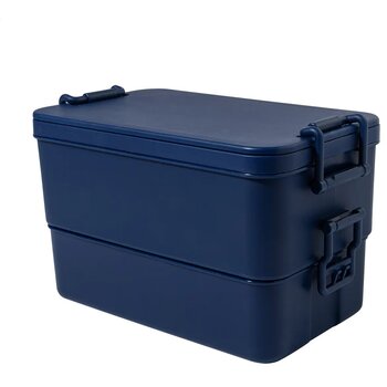 Duplox Stapelbare Lunchbox Donker Blauw Duplox Stapelbare Lunchbox Donker Blauw