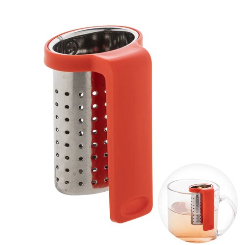 Leaflet Thee Infuser Rood