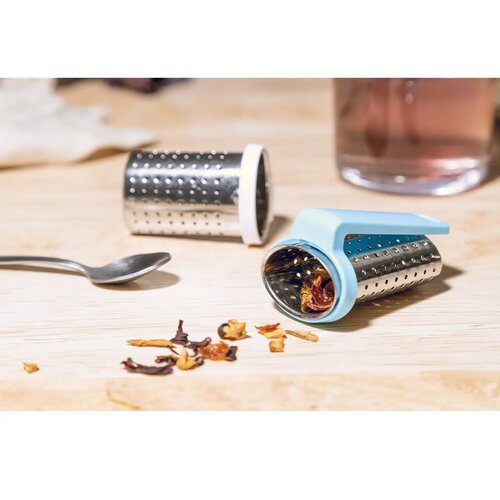 Leaflet Thee Infuser Licht Blauw