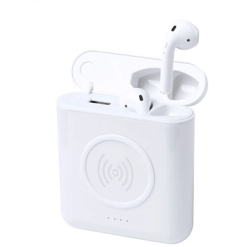 Repte Powerbank Oortelefoons Wit