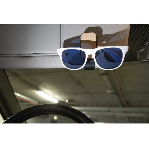 Shadesnap Rabs Auto Zonneklep Zonnebrilhouder Zwart