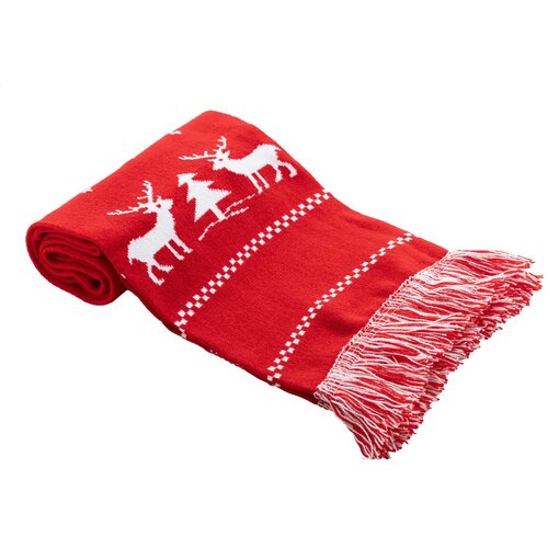Skandihals Kerst Winter Sjaal Rood