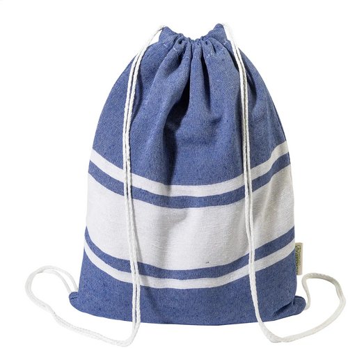 Tortuga Gerecycled Katoenen Strandlaken En Trekkoord Tas Donker Blauw
