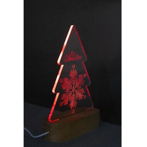 Woodify Xmas Kerstboom Led Licht Trofee Transparant