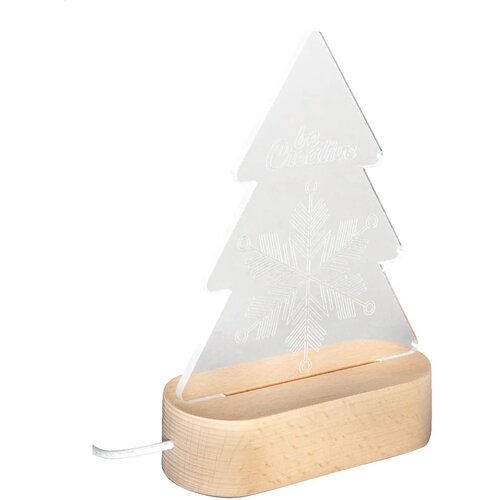 Woodify Xmas Kerstboom Led Licht Trofee Transparant