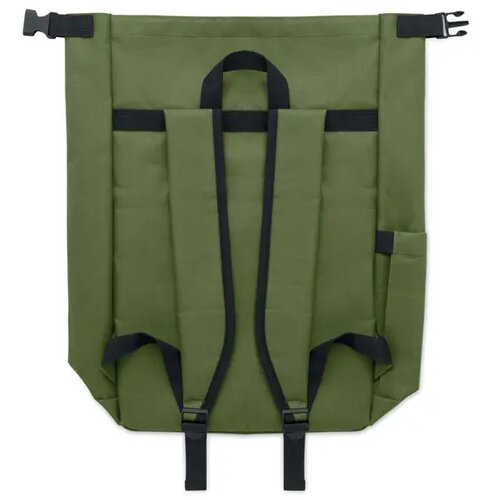 15" rolltop laptop rugzak Uniton legergroen