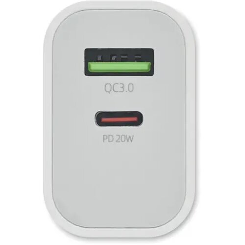 18w 2-poorts usb eu-stekker Port wit